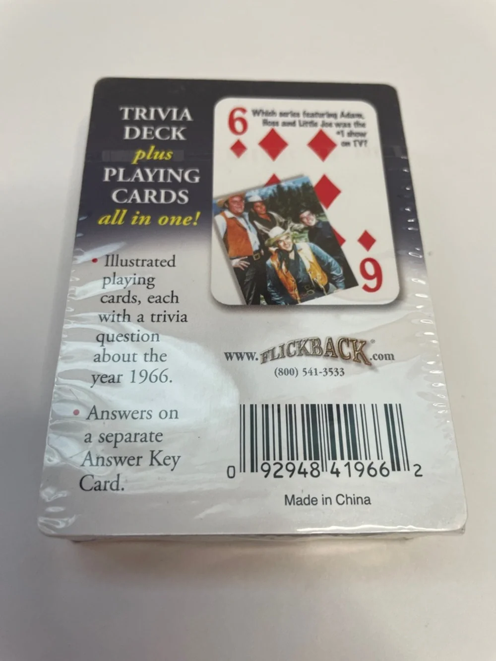 NWT Trivia Challenge 1966 Playing Cards. - Picture 2 of 2